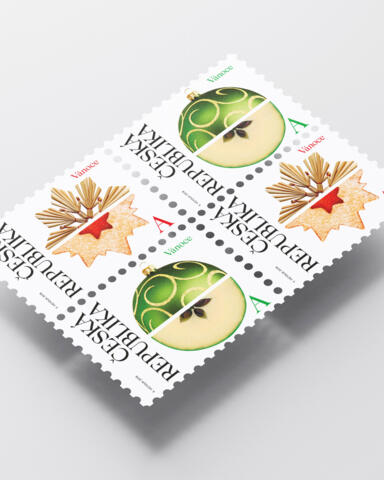 Stamps from Czech Post with Christmas themes
